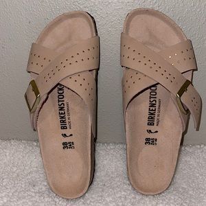 Birkenstock Sandal. Size 38. NEW! pink & gold.